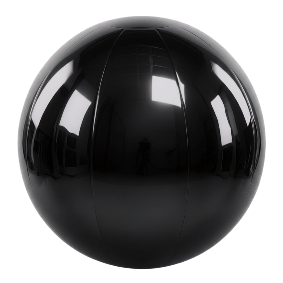 Big Shiny Ball — Black - 33