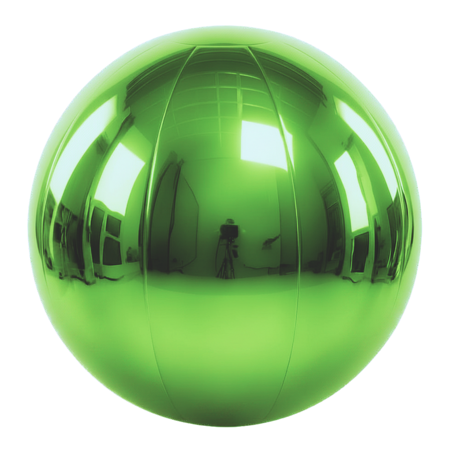Big Shiny Ball — Lime Green - 36