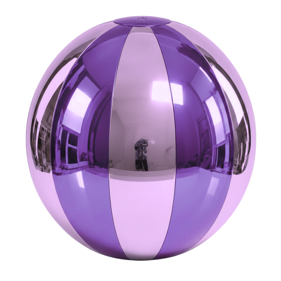 Big Shiny Beach Balls — Light Purple / Royal Purple