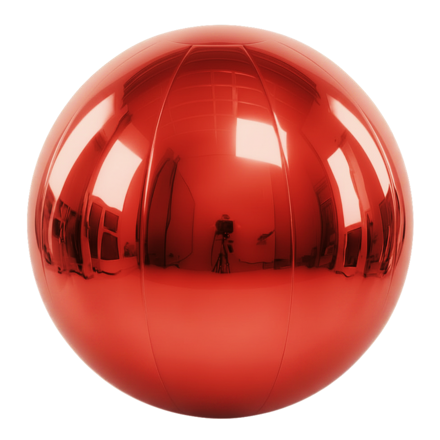 Big Shiny Ball — Red - 34