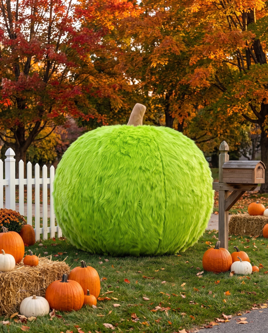 Big Furry Pumpkins — Lime Green
