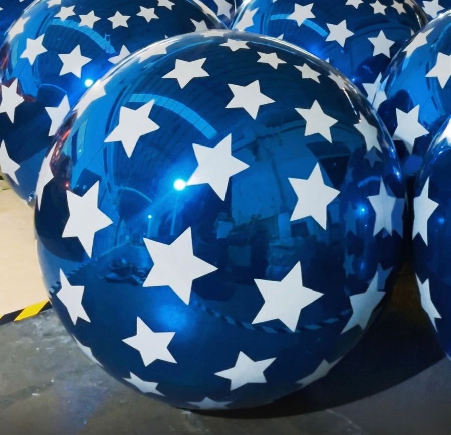 Big Star Balls — Blue / White Stars