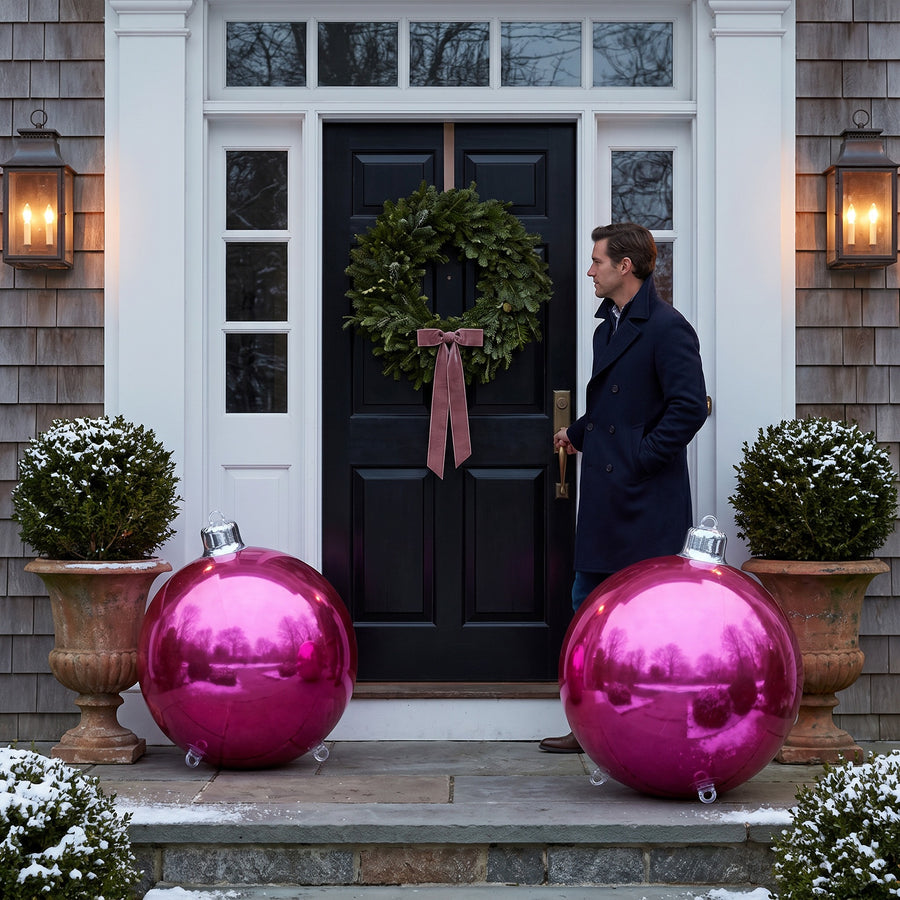 Big Shiny Ornament — Pink