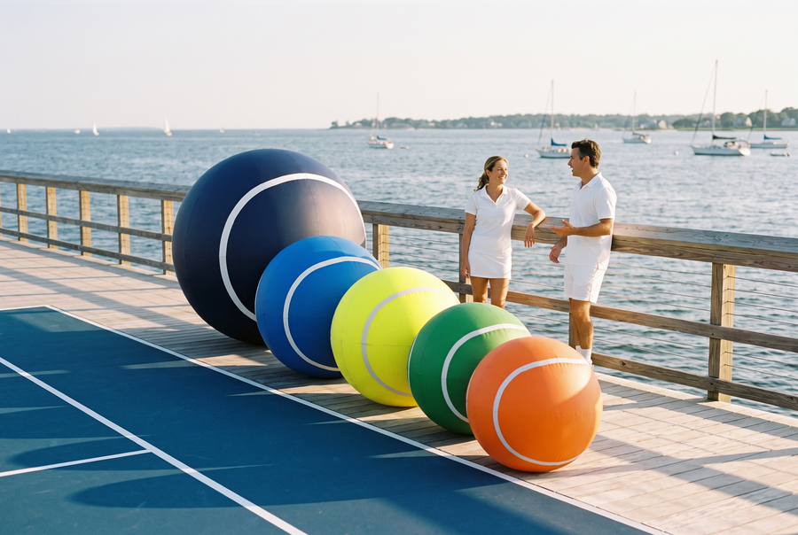 Big Tennis Balls I Multi-Color — Orange