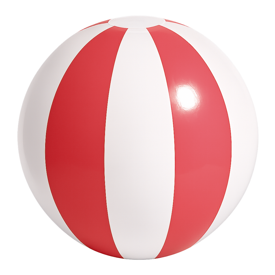 Big Beach Balls - Choose Color & Size — Red 10