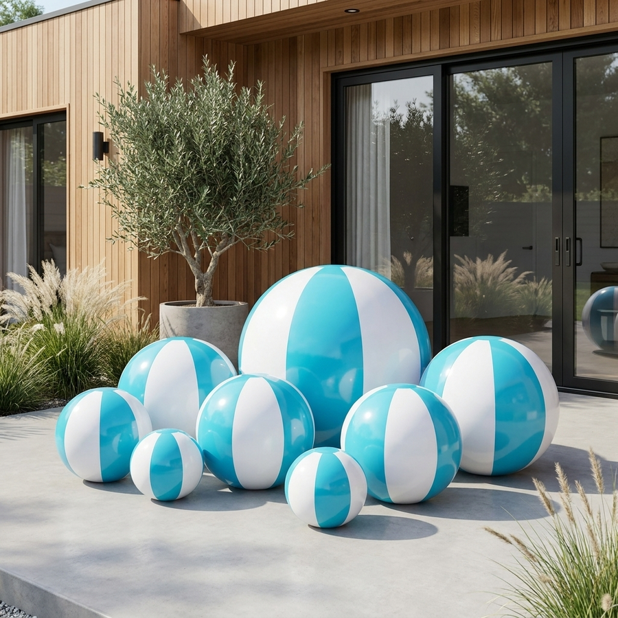 Big Glossy Beach Balls — Sea Glass