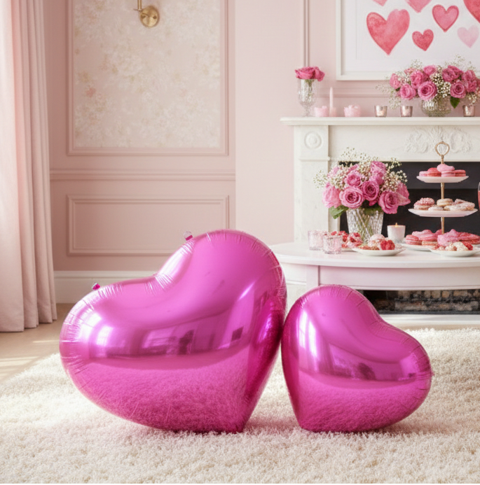 Big Shiny Heart - Valentine's Day Favorite — Pink