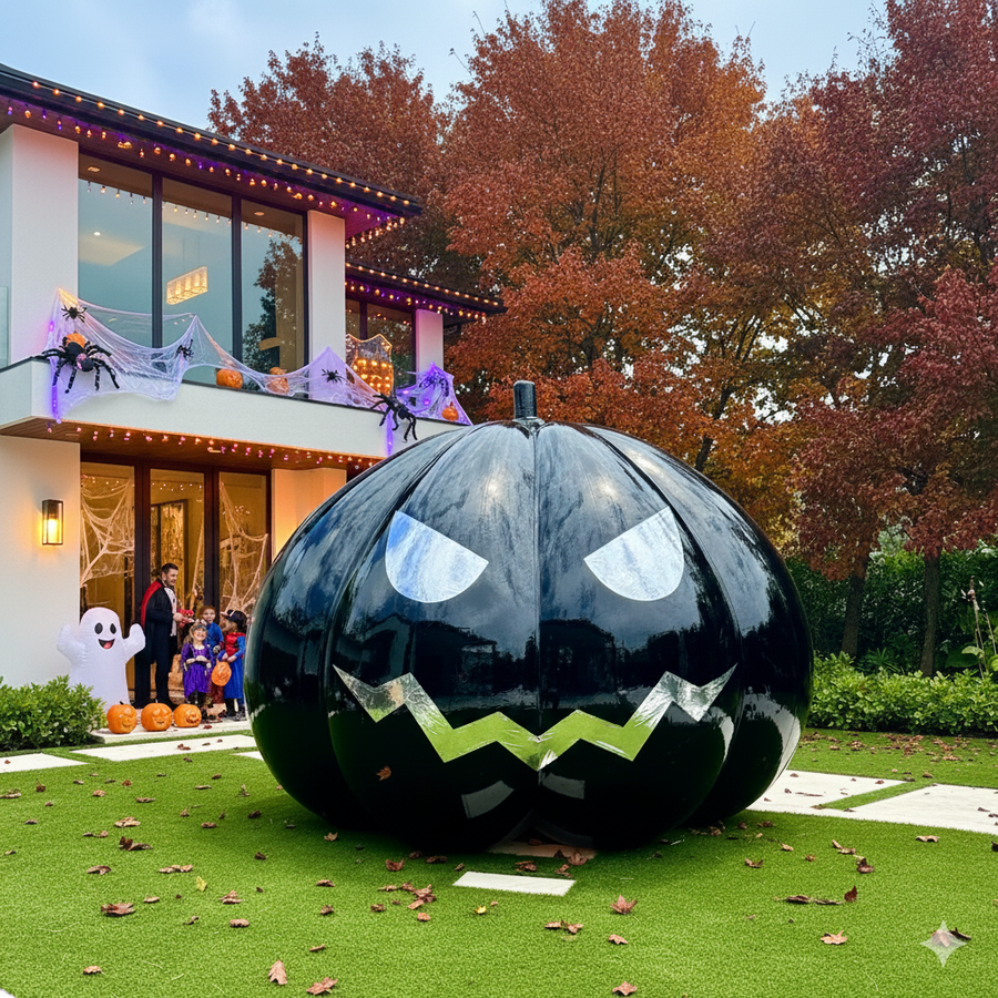 Big Shiny Pumpkins — Black / Silver