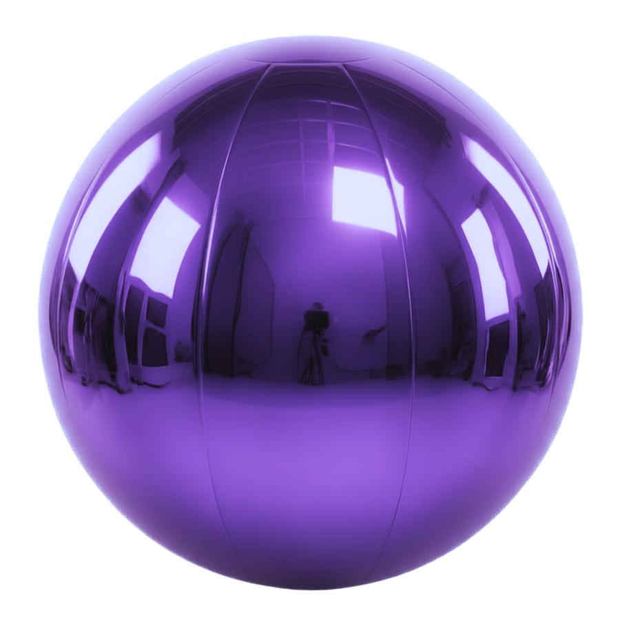 Big Shiny Ball — Purple - 47