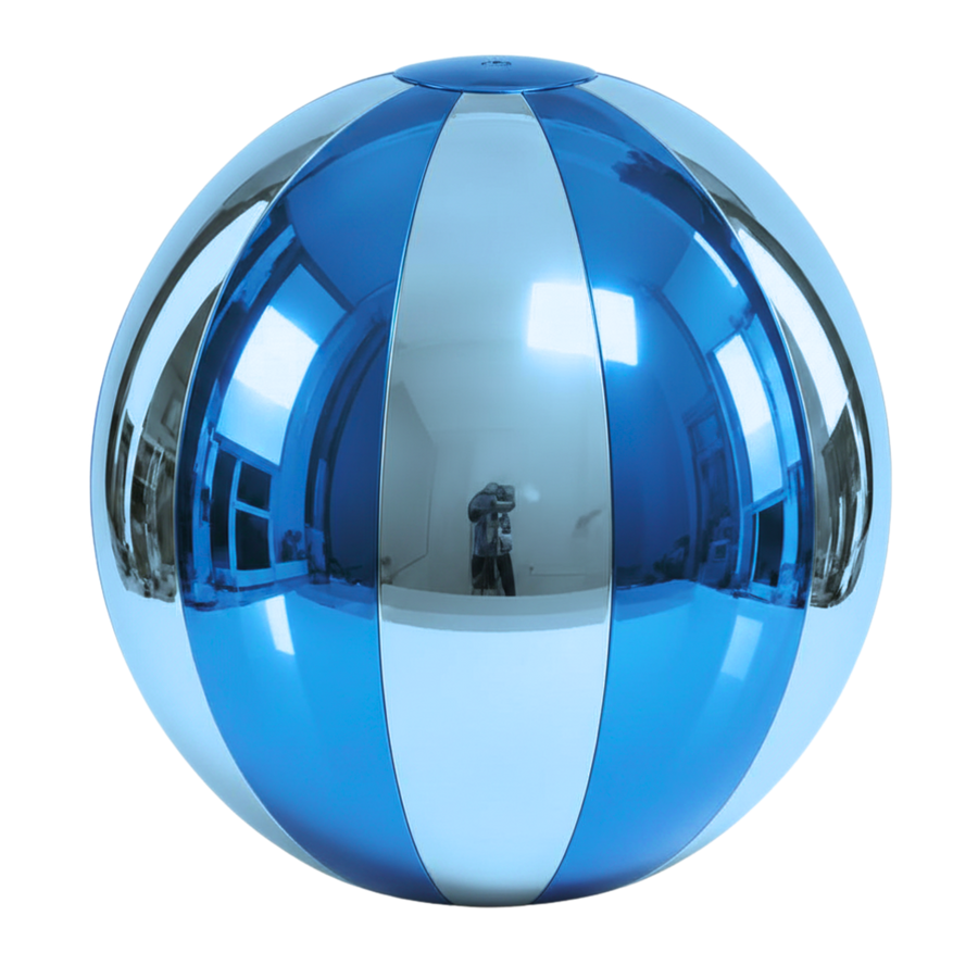 Big Shiny Beach Balls — Royal Blue 35 / Sky Blue 62