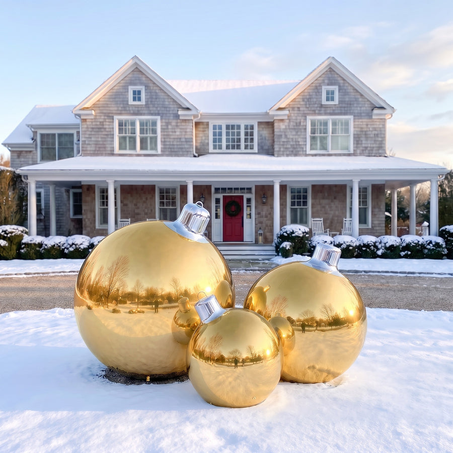 Medium Ornament Assortment - Available in Multiple Colors — Gold