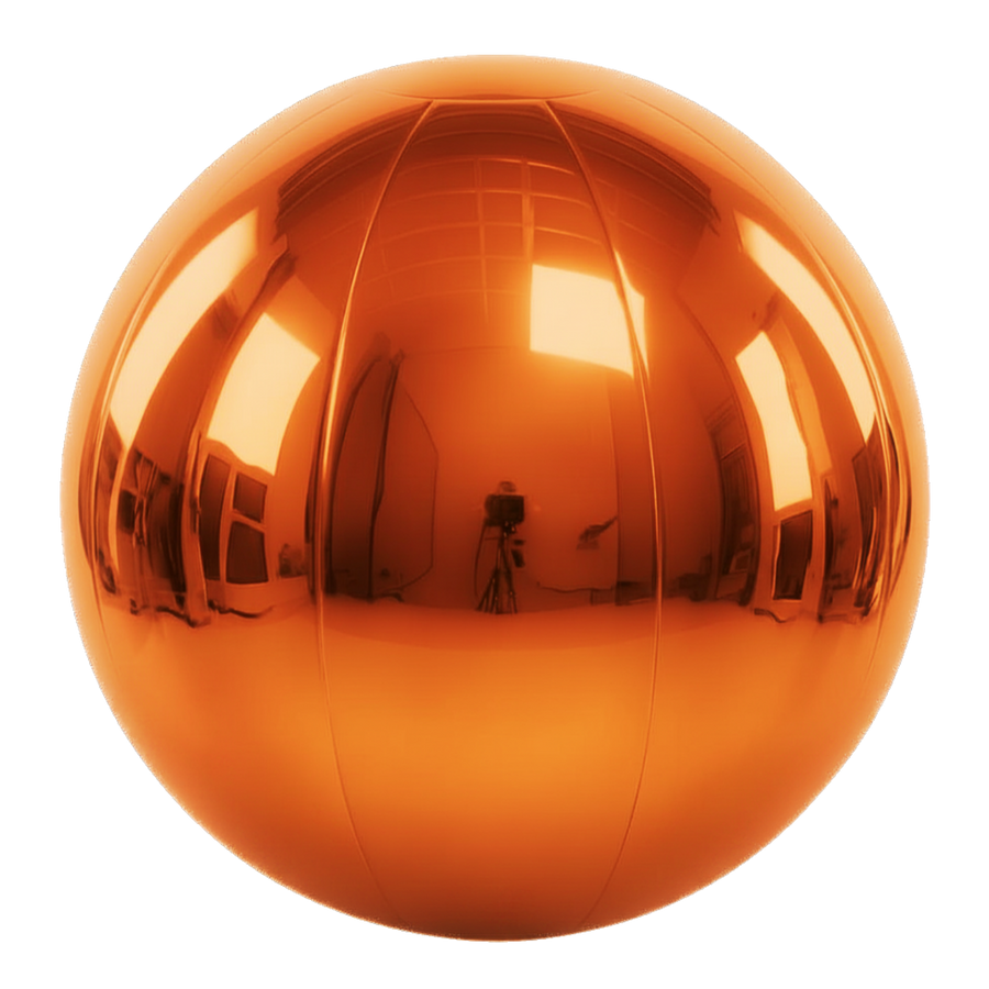 Big Shiny Ball — Orange -54
