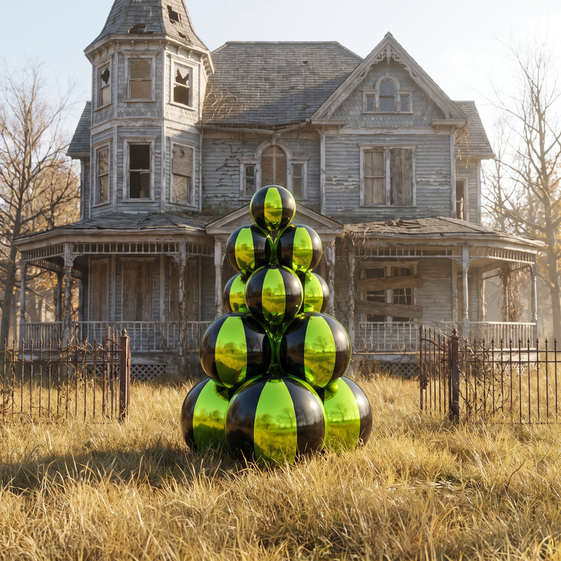 Shiny Spookmas Tree — Green and Black