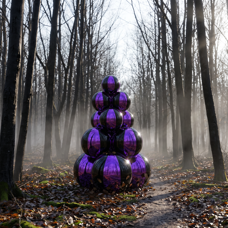 Shiny Spookmas Tree — Purple and Black