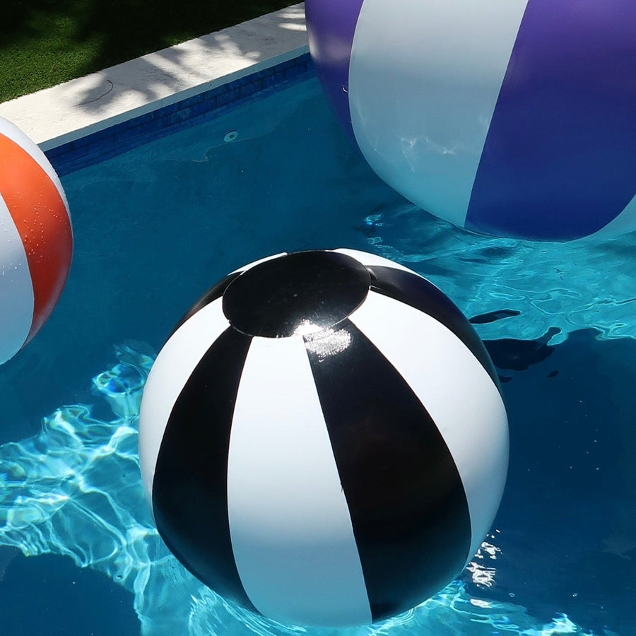 Big Matte Beach Balls - Choose Color & Size — Black 16