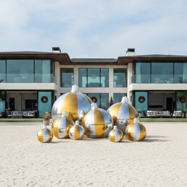 New! Big Striped Ornament - Choose Color & Size