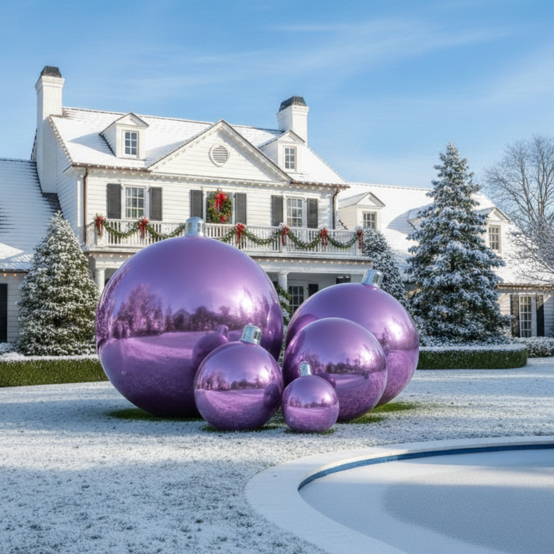 Shiny Ornament Assortment — Light Purple