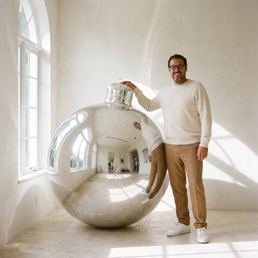 Big Shiny Ornament — Silver