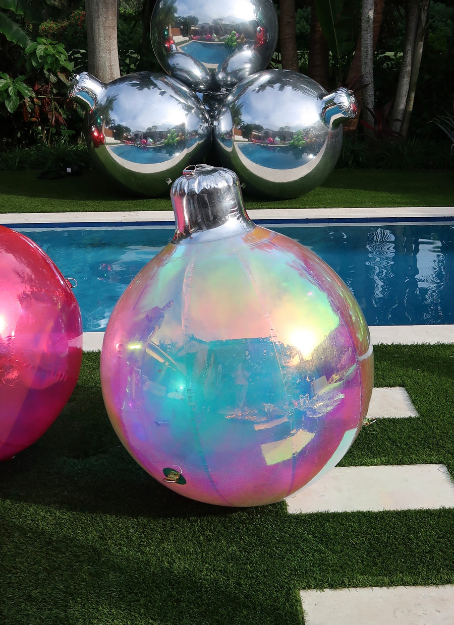 Shiny Ornament Assortment — Bubble Iridescent