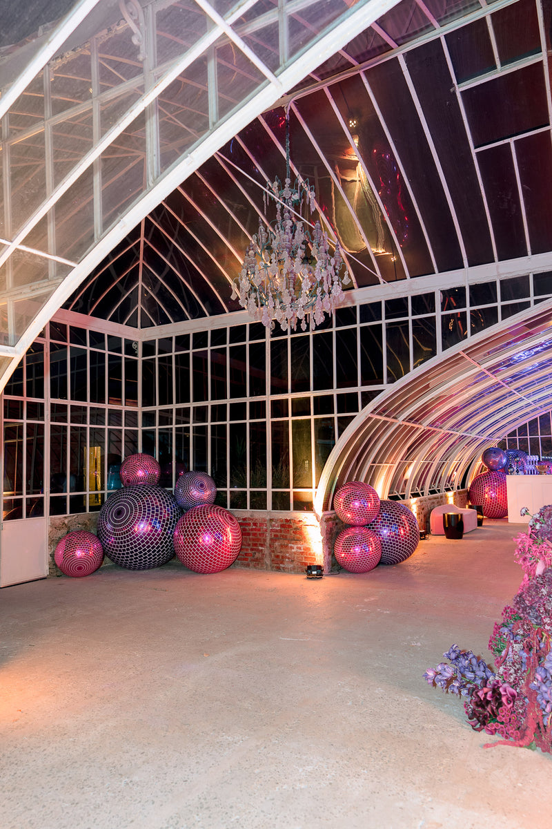 Big Inflatable Disco Balls — Purple