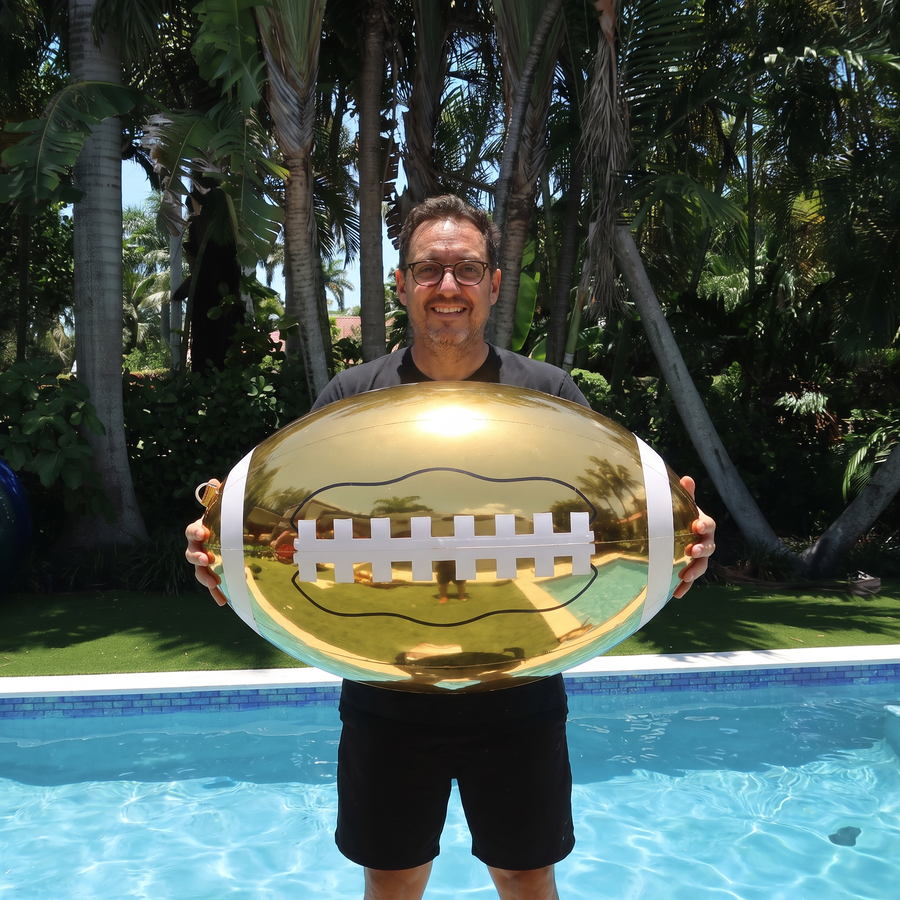 Big Shiny Sports Balls — Gold