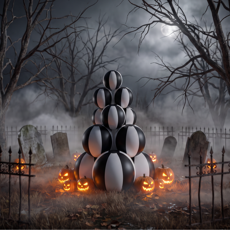 Matte Spookmas Tree — White and Black