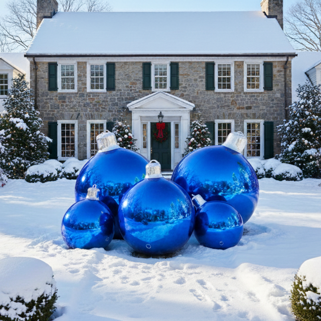 Big Shiny Ornament — Blue