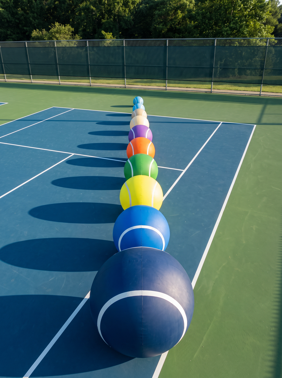 Big Tennis Balls I Multi-Color — Navy