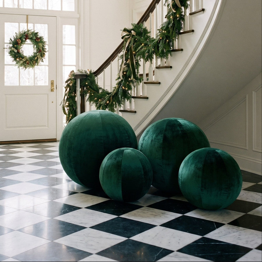 Big Velvet Balls — Xmas Green (dark)- 28
