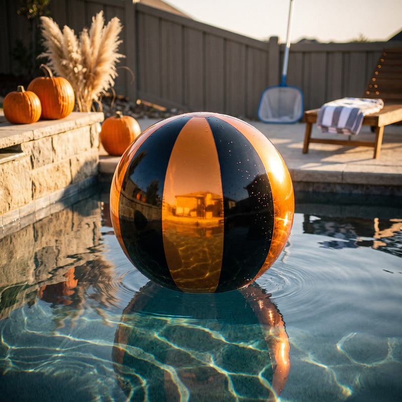 Big Shiny Boogie Ball — Jet Black / Orange