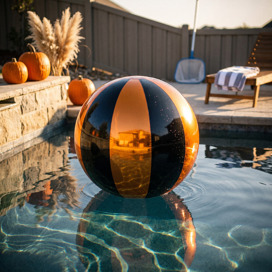 Big Shiny Boogie Ball — Jet Black / Orange