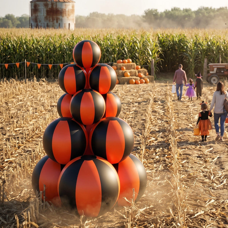 Matte Spookmas Tree — Orange and Black