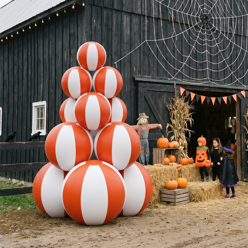 Matte Spookmas Tree — Orange and White