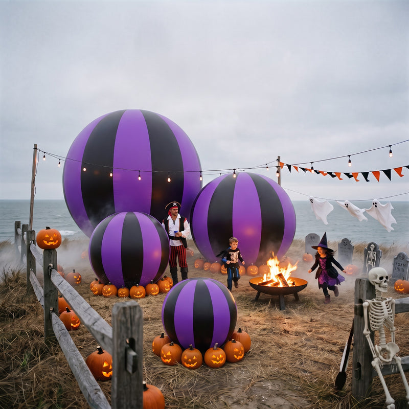 Spooky Matte Ball — Purple/ Black