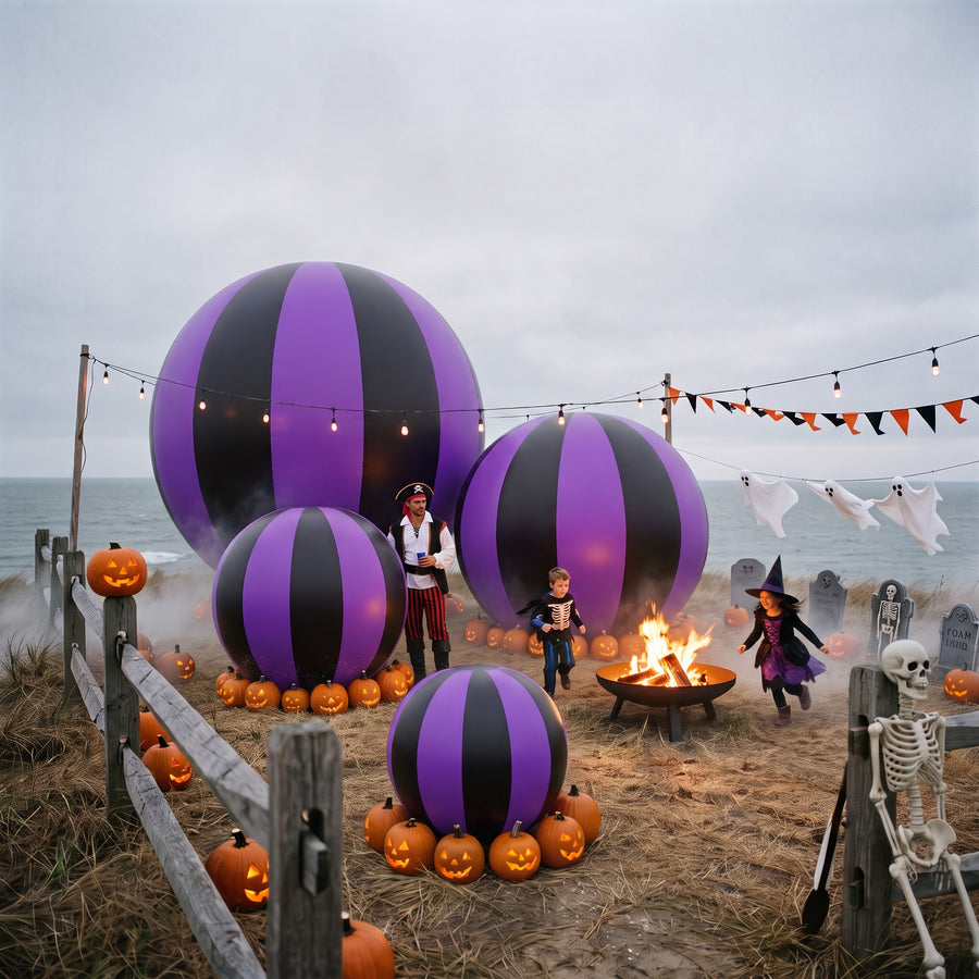 Spooky Matte Ball — Purple/ Black