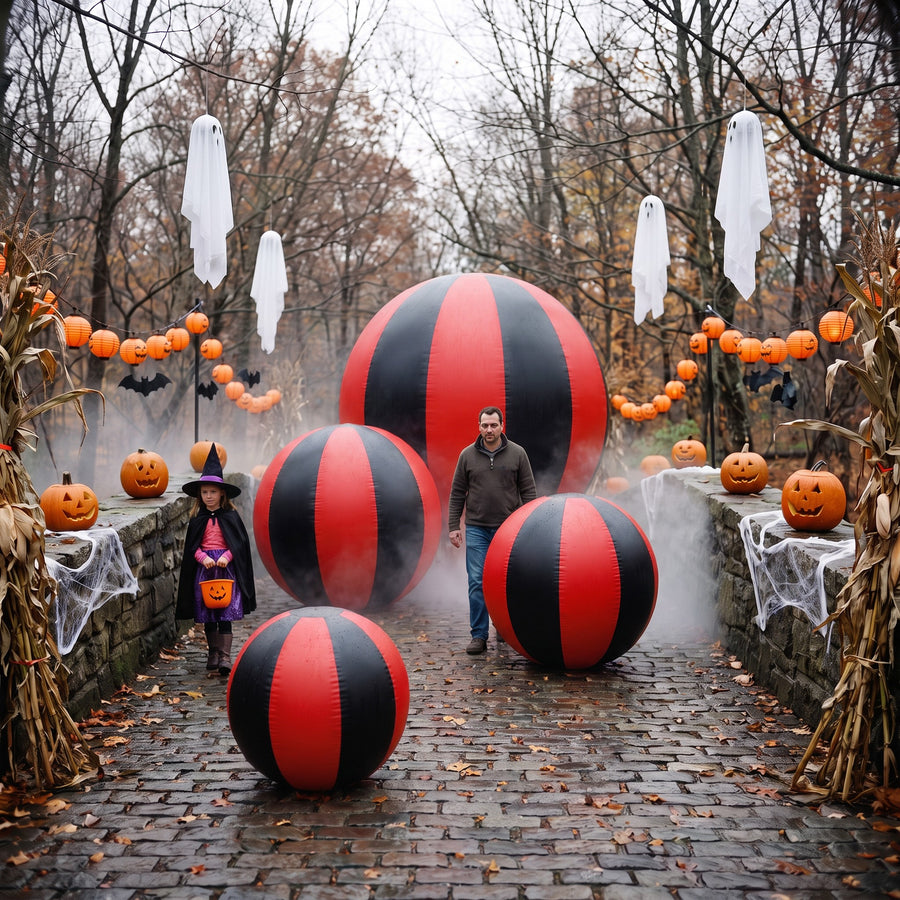Spooky Matte Ball — Red / Black