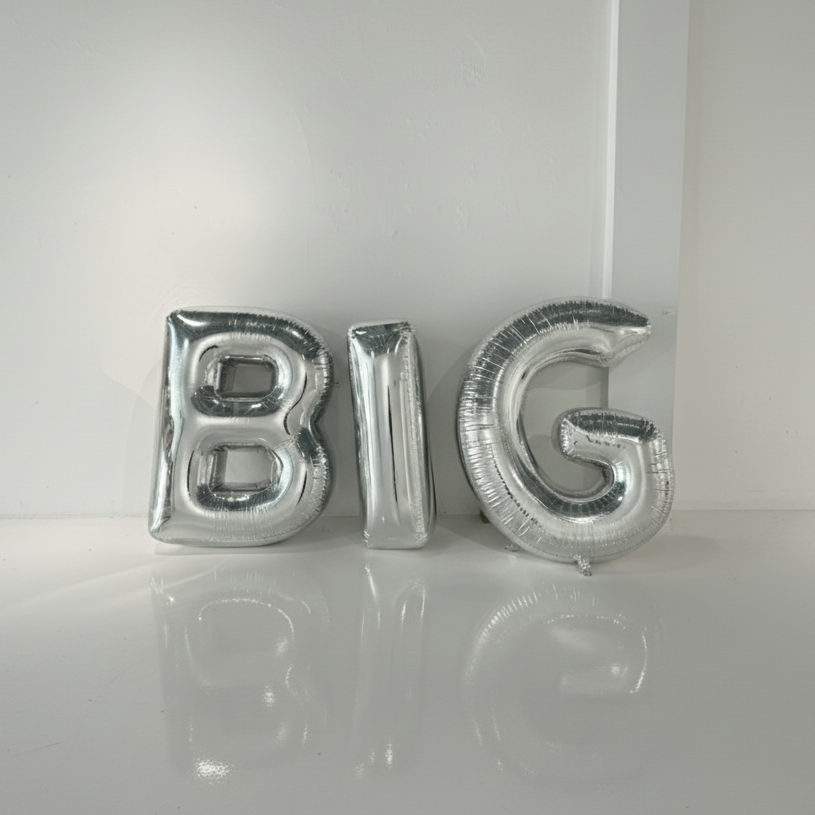 Big Shiny Letters | Giant Inflatable Chrome Letters