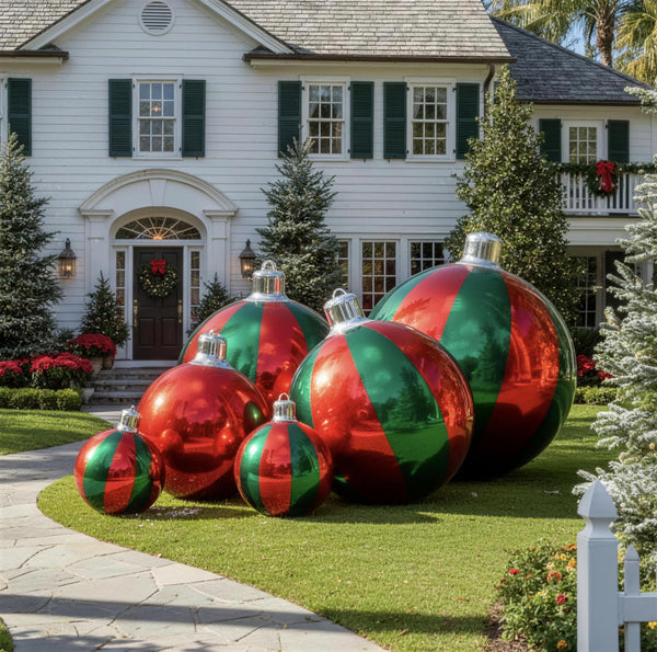 Big Shiny Striped Ornament