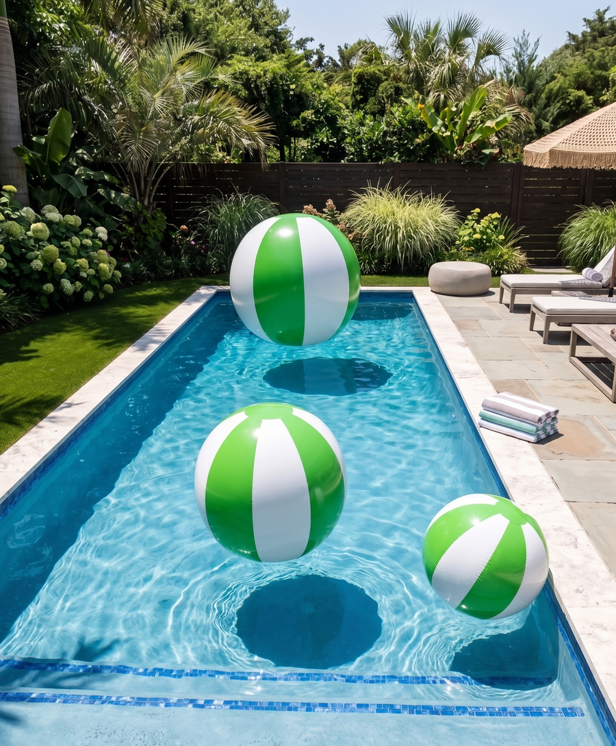 Big Matte Beach Balls - Choose Color & Size — Green 12