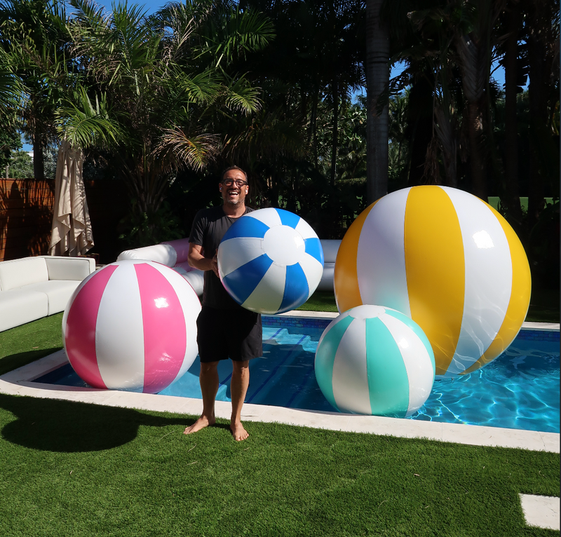 Big Beach Balls - Choose Color & Size — Blue 18