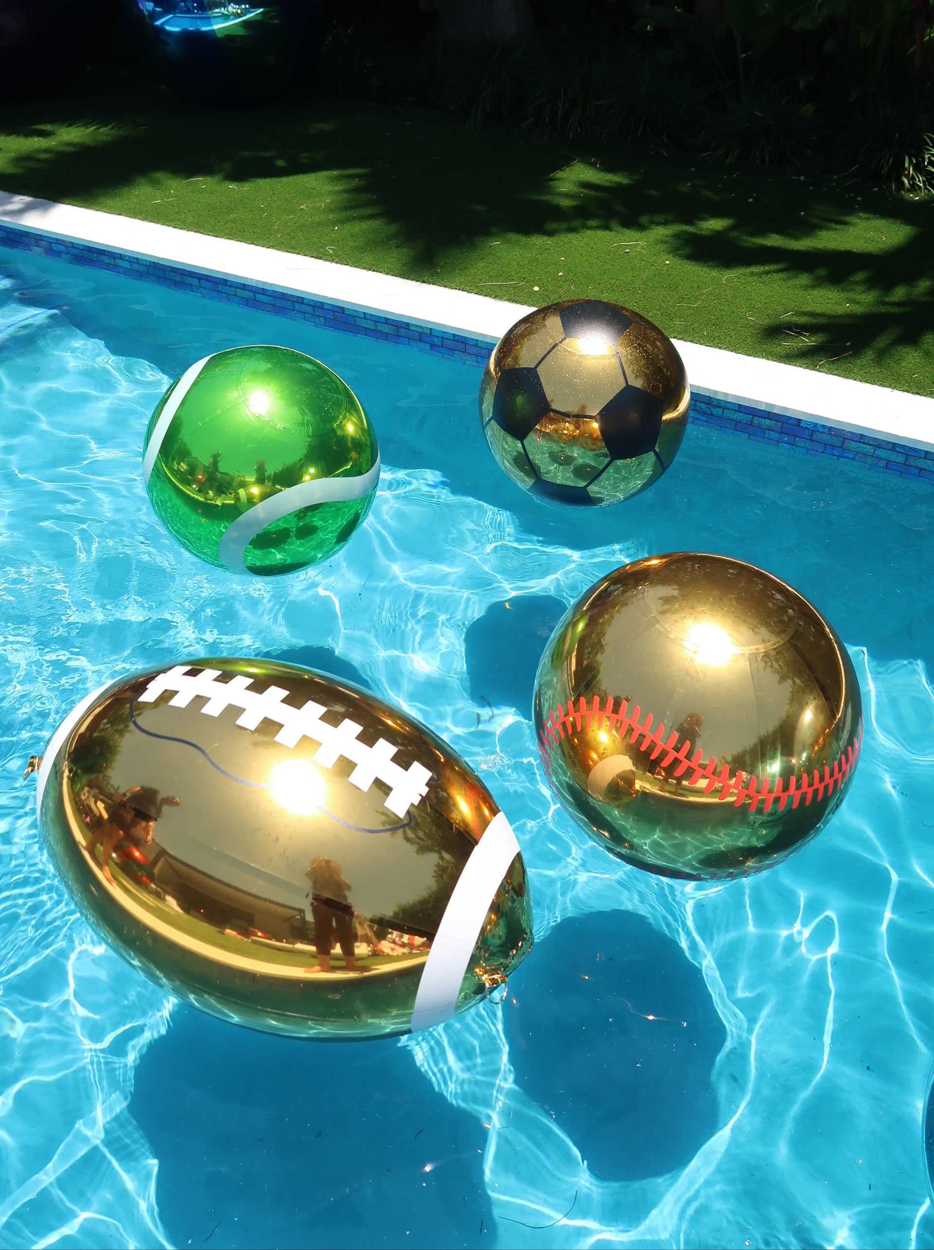 New! Big Shiny Sports Balls