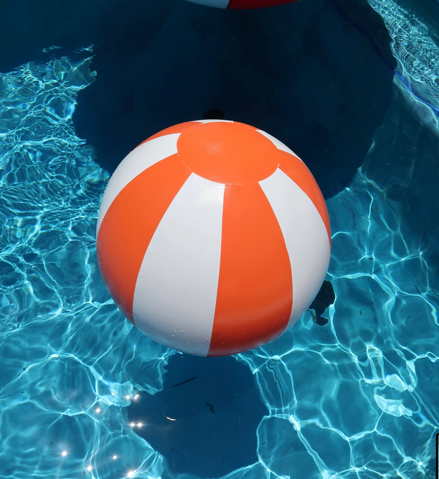 Big Matte Beach Balls - Choose Color & Size — Orange 9