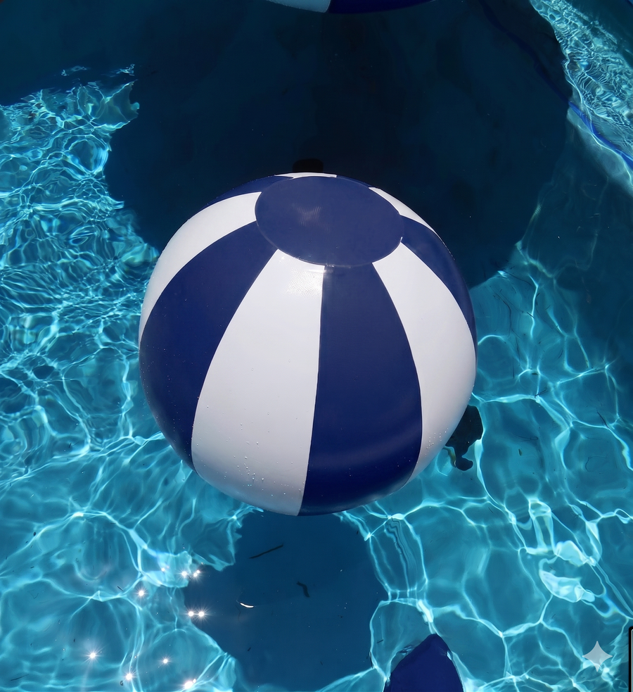 Big Matte Beach Balls - Choose Color & Size — Dark Blue 1