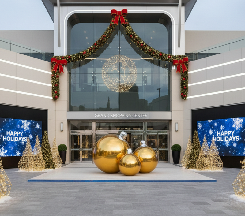 Medium Ornament Assortment — Available in Multiple Colors — Gold