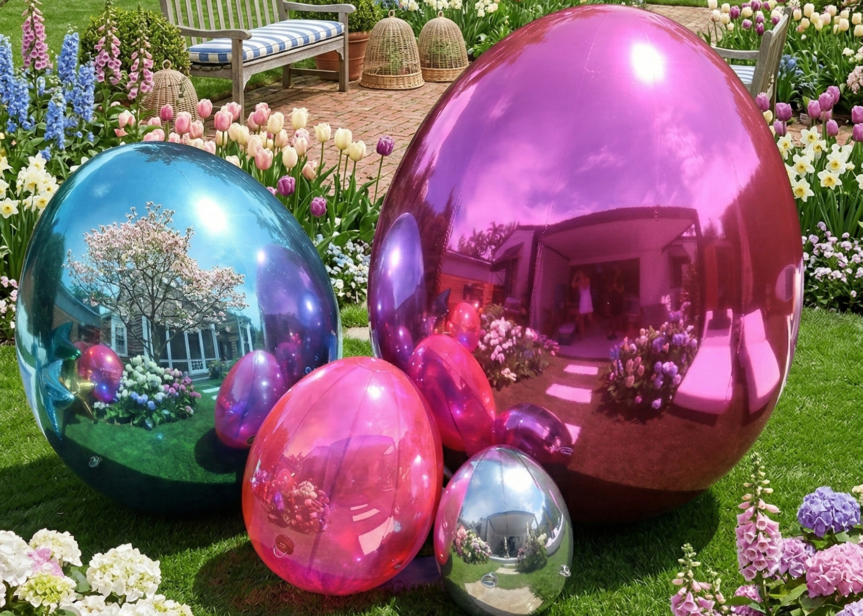 Big Shiny Eggs - Choose Color & Size