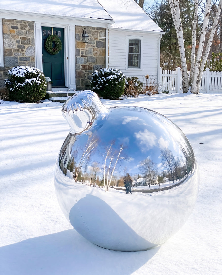 Big Shiny Ornament — Silver