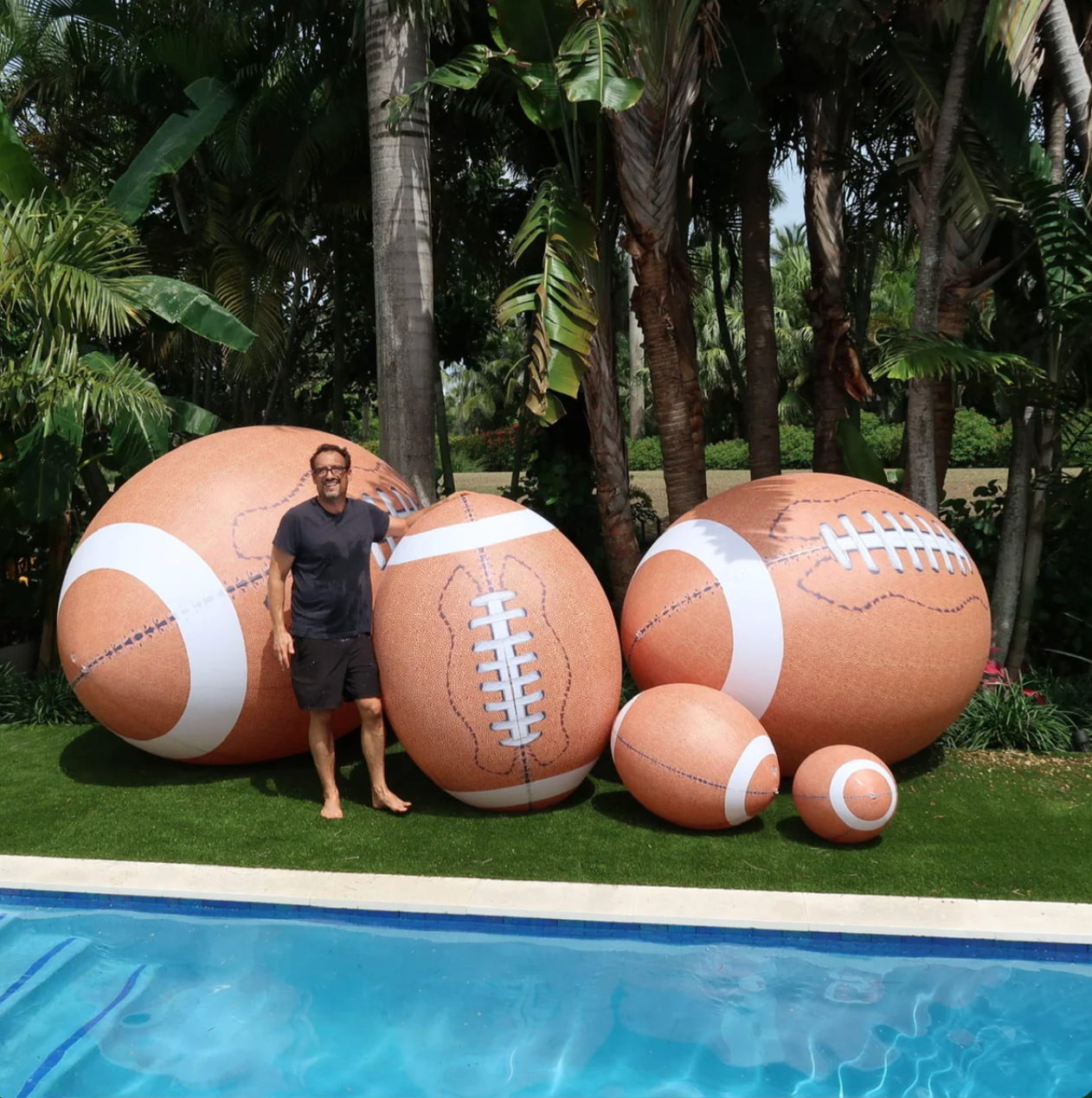 Super Bowl Inflatable Football Bundle
