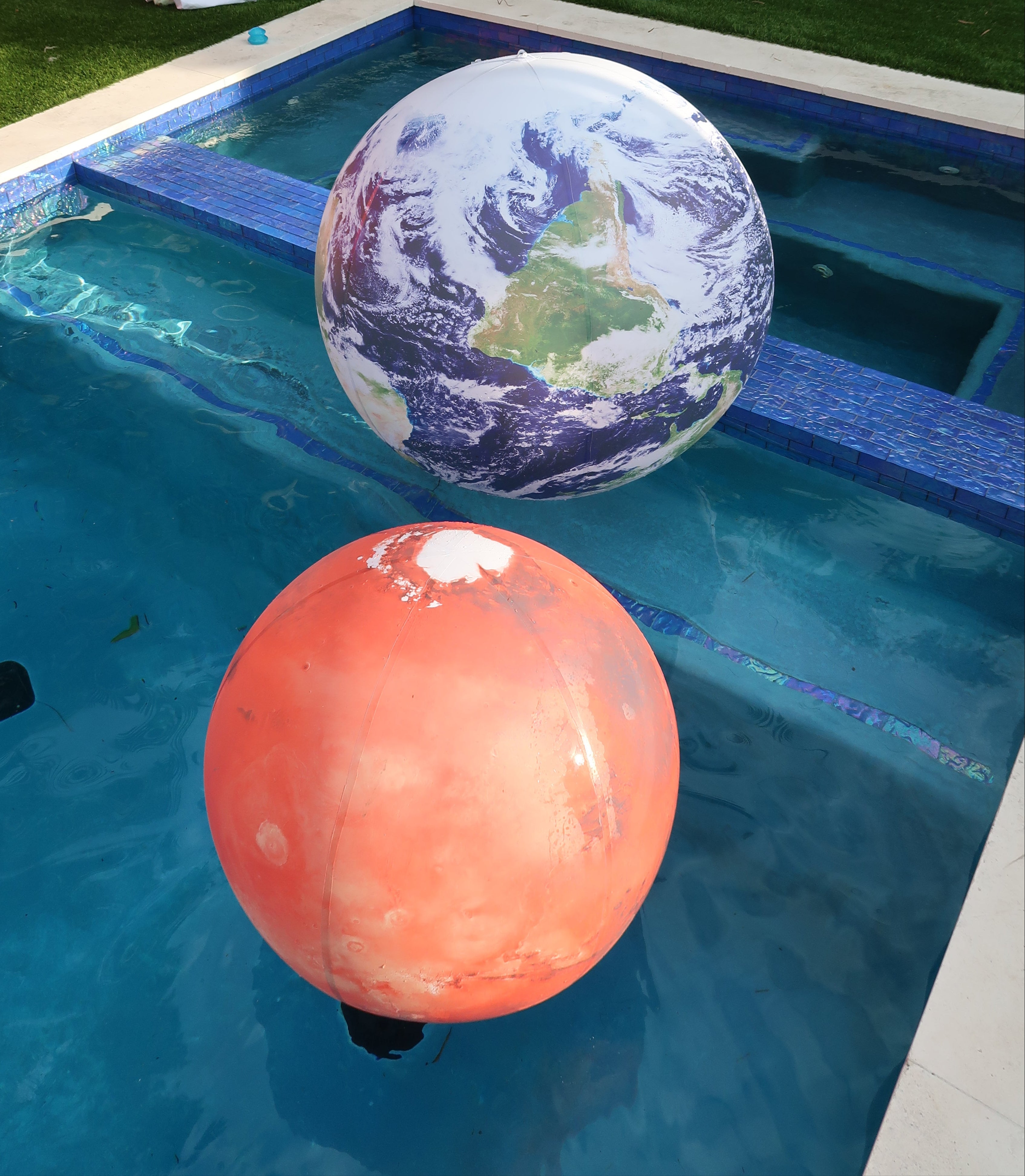 Gigantic Inflatable Planets 7' LED Illuminated Moon Satellite Imagery